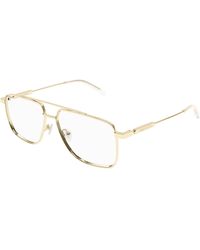 McQueen - Am0480O 002 Optical Frames Acetate Transparent Pilot - Lyst