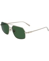 Ferragamo - Sf313S 746 Sunglasses Metal Squared Normal Normal - Lyst