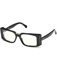 Max Mara - Mm5157-B 001 Optical Frames Acetate Squared Normal - Lyst