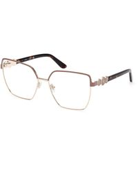 Guess - Gu50229 058 Optical Frames Metal Squared Normal - Lyst