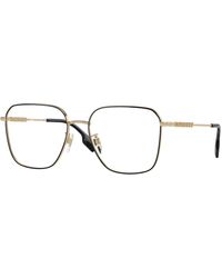 Burberry - Be1382D 1326 Optical Frames Metal Transparent Squared Normal - Lyst