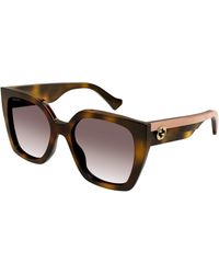 Gucci - Gg1300S 003 Sunglasses Plastic Squared Shaded - Lyst