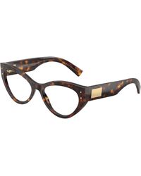 Dolce & Gabbana - Dg3403 502 Optical Frames Acetate Transparent Cat Eye Normal - Lyst