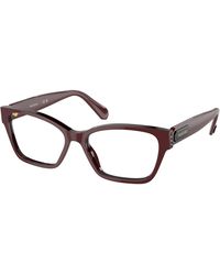 Swarovski - Sk2013 1019 Optical Frames Acetate Transparent Squared Normal - Lyst