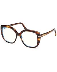 Tom Ford - Ft6043-B 055 Optical Frames Acetate Squared Normal - Lyst