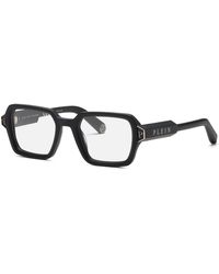 Philipp Plein - Vpp155M Plein Contemporary 703 Optical Frames Acetate Squared - Lyst