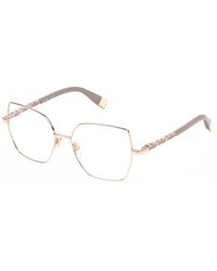 Furla - Vfu835 08Fc Optical Frames Metal Squared - Lyst