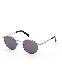Guess - Gu00272 10Y Sunglasses Metal Round Normal - Lyst