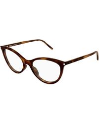 Saint Laurent - Sl 833 003 Optical Frames Acetate Transparent Cat Eye - Lyst