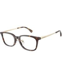 Emporio Armani - Ea3296D 5026 Optical Frames Acetate Transparent Geometric Normal - Lyst