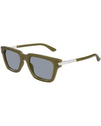 McQueen - Am0519S 004 Sunglasses Acetate Light Squared - Lyst
