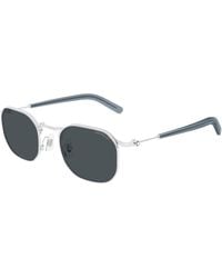 Montblanc - Mb0459S 002 Sunglasses Metal Geometric - Lyst