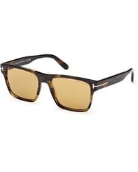 Tom Ford - Ft1205 Calder 56E Sunglasses Acetate Squared Normal - Lyst