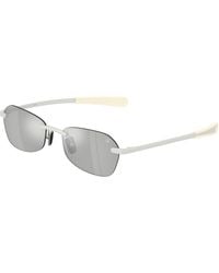 Moncler - Me4017 Orris 10047I Sunglasses Metal Geometric Mirror - Lyst