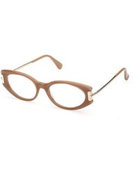 Max Mara - Mm5225 046 Optical Frames Acetate Round Normal - Lyst
