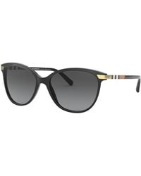 Burberry - Be4216 3001T3 Sunglasses Acetate Cat Eye Polarized - Lyst