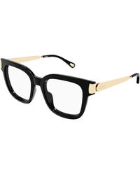Chloé - Ch0353O 001 Optical Frames Acetate Transparent Squared - Lyst