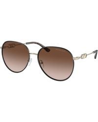 Michael Kors - Mk1128J Empire 101413 Sunglasses Metal Pilot Normal Shaded - Lyst