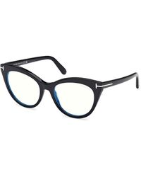 Tom Ford - Ft6091-B 001 Optical Frames Acetate Cat Eye Normal - Lyst