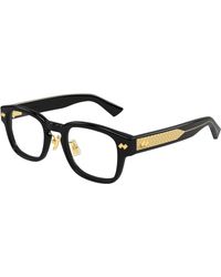 Bottega Veneta - Bv1404Oa 002 Optical Frames Acetate Transparent Squared - Lyst