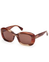 Max Mara - Mm0170 Elizabeth 1 68E Sunglasses Acetate Round Normal - Lyst