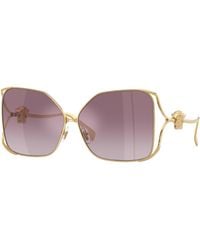 Versace - Ve2288 10026X Sunglasses Steel Squared Normal Nuanced - Lyst