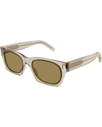 Saint Laurent - Sl 402 018 Sunglasses Acetate Squared - Lyst