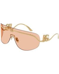 Dolce & Gabbana - Dg2320 02/73 Sunglasses Metal Pillow Normal - Lyst