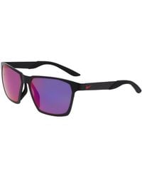 Nike - Maverick Valor If0963X 011 Sunglasses Metal Viola Squared Normal Specchiato - Lyst