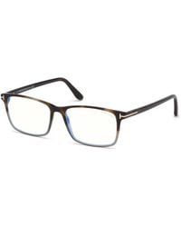 Tom Ford - Ft5584-B 56 Optical Frames Acetate Geometric Normal - Lyst