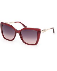Guess - Gu00266 69Z Sunglasses Injected Squared Normal - Lyst