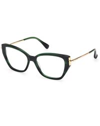 Max Mara - Mm5117 001 Optical Frames Acetate Cat Eye Normal - Lyst
