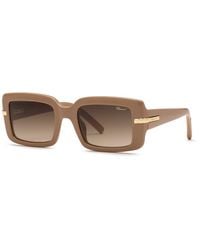 Chopard - Sch413M 0Nud Sunglasses Acetate Squared Anti-Glare Nuanced - Lyst
