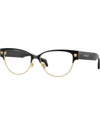 Versace - Ve1318 1433 Optical Frames Metal Transparent Cat Eye Normal - Lyst