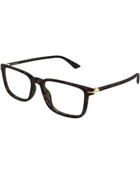 Montblanc - Mb0437O 007 Optical Frames Acetate Transparent Squared - Lyst