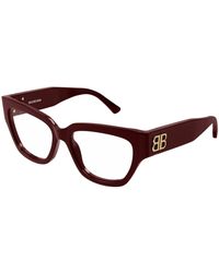 Balenciaga - Bb0326O 004 Optical Frames Acetate Transparent Squared - Lyst