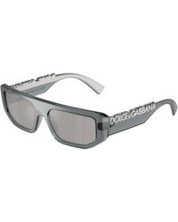 Dolce & Gabbana - Dg6203 32556G Sunglasses Injected Squared Mirror - Lyst