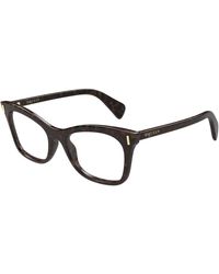 McQueen - Am0552O 002 Optical Frames Acetate Transparent Cat Eye - Lyst