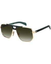 David Beckham - Db 7157/S Pef/9K Sunglasses Metal Squared Normal Nuanced - Lyst
