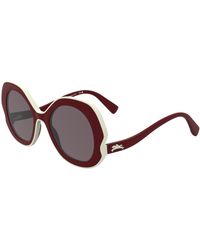 Longchamp - Lo780S 601 Sunglasses Bio-Inject Round Normal - Lyst