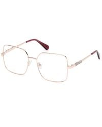 MAX&Co. - Mo5233 28 Optical Frames Metal Squared Normal - Lyst