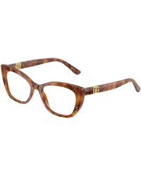 Dolce & Gabbana - Dg3398 3380 Optical Frames Acetate Transparent Cat Eye Normal - Lyst