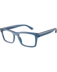 Emporio Armani - Ea3254 6247 Optical Frames Acetate Squared Normal - Lyst