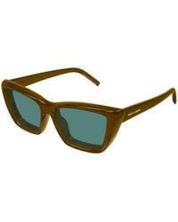 Saint Laurent - Sl 276 Mica Plump 003 Sunglasses Bio-Injected Cat Eye - Lyst