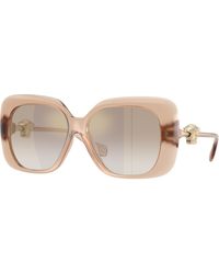 Versace - Ve4499U 55386E Sunglasses Injected Squared Normal Nuanced - Lyst