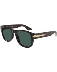 Montblanc - Mb0478S 002 Sunglasses Acetate Squared - Lyst