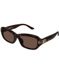 Balenciaga - Bb0471Sk 002 Sunglasses Acetate Squared - Lyst