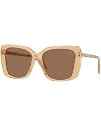 Burberry - Be4456 416773 Sunglasses Acetate Squared Normal - Lyst