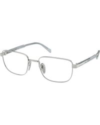 Prada - Pr B51V 29B1O1 Optical Frames Squared Normal - Lyst