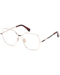 Max Mara - Mm5154 032 Optical Frames Metal Round Normal - Lyst